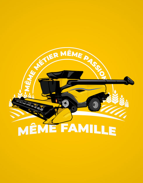 Moissonneuse Jaune t-shirt unisexe